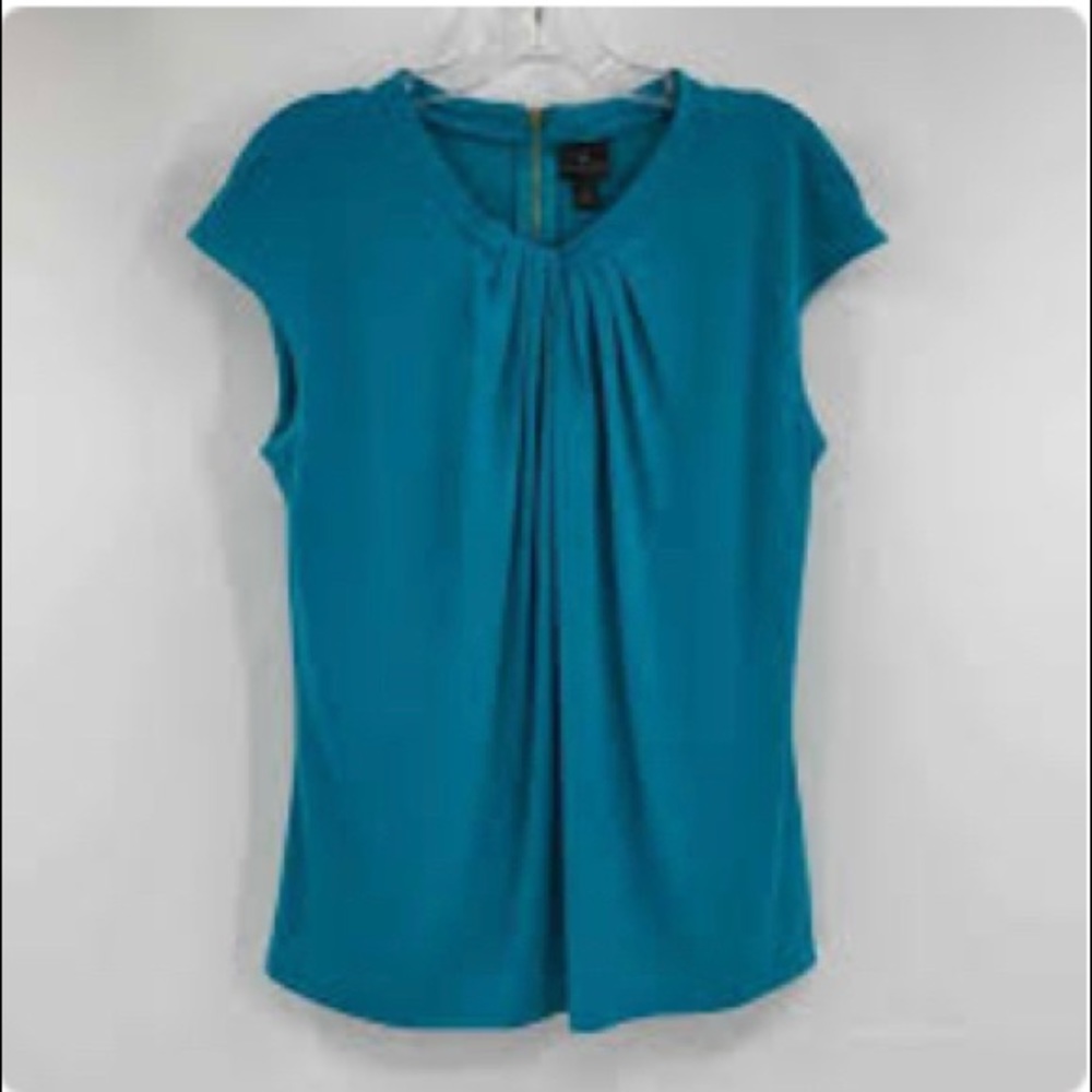 Worthington Women's V-Neck scrunched Top